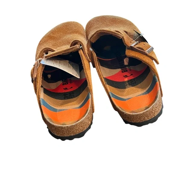 🆕 Birkenstock “Boston” Dark Rust  Suede Mules size 39/8 - Picture 2 of 8